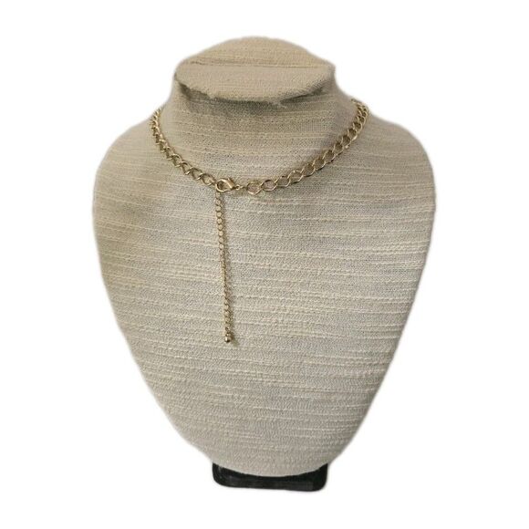 Art Deco Gold-tone Victorian Revival Style Statement Necklace - Picture 4 of 7